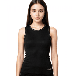 Mercedes-Benz AMG Petronas F1 Damen Tank-Top Baumwoll-Shirt Motorsport-Shirt 701225451 001 Schwarz