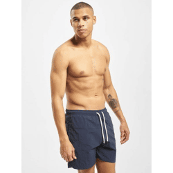 leichte Urban Classics Herren Shorts Kordelzug Reißverschluss 120 g/m² Blau