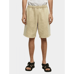 lässige Urban Classics Herren Shorts Kordelzug Taschen 360 g/m² mit Baumwolle Beige