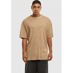 lässiges Urban Classics Herren T-Shirt Stretch Oversize 220 g/m² mit Baumwolle Beige