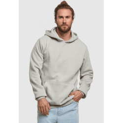 lässiger URBAN CLASSICS Herren Hoodie Rippbündchen Kapuze 270 g/m² Grau