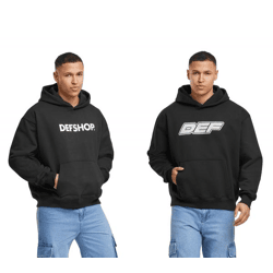DEF MERCH Herren Hoodie Offizieller Merch Kapuzen-Pullover Herbst-Hoodie Schwarz