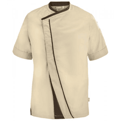 LAFONT Herren Überkreuzte Arbeits-Jacke mit Twill-Jacquard Freizeit-Jacke 62499043 Beige