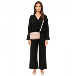 WOWZILLA Damen Handtasche mit praktischen Fächern Umhängetasche modische Ausgeh-Tasche Rosa