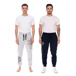 CAMP DAVID Herren Jogging-Hose mit Baumwollanteil Sweat-Hose Trainings-Hose 428251 Dunkelblau oder Grau