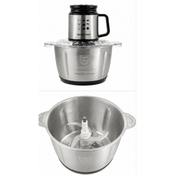 XXL Küchenmaschine / Zerkleinerer – 1000 W – 5 L Edelstahlbehälter – 4 Edelstahlklingen