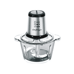 Food Processor / Zerkleinerer – 500 W – XXL 2 L Glasbehälter – 4 Edelstahlklingen