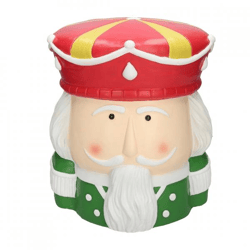 Beistelltisch/Figur „Nussknacker“ rot/grün 33 cm