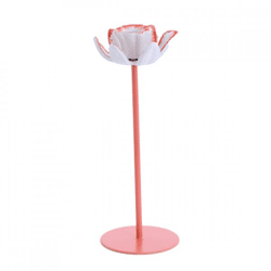 Light & Living Bogajo Candle Holder, Pink, 24 cm
