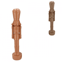 Beeld notenkraker bruin 24 cm 2 assorti