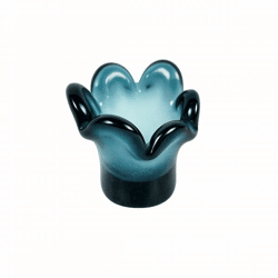 Dekocandle Teelichthalter Blume blau 10 cm