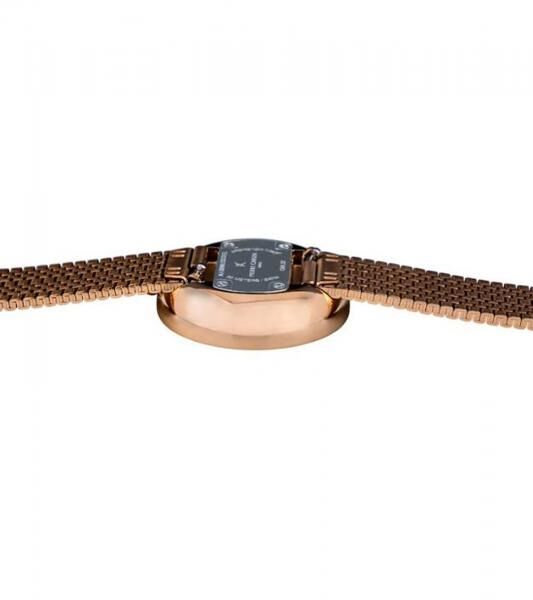 Pierre Cardin Damen Armband-Uhr zeitloses Ziffernblatt analoge Quarz-Uhr mit Edelstahl-Armband 3ATM 32mm CMA.0010 Rose-Gold/Schwarz