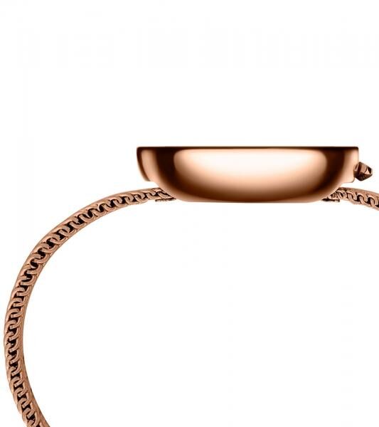 Pierre Cardin Damen Armband-Uhr modernes Ziffernblatt analoge Quarz-Uhr mit Edelstahl-Armband 3ATM 33mm CMA.0001 Rose-Gold/Schwarz