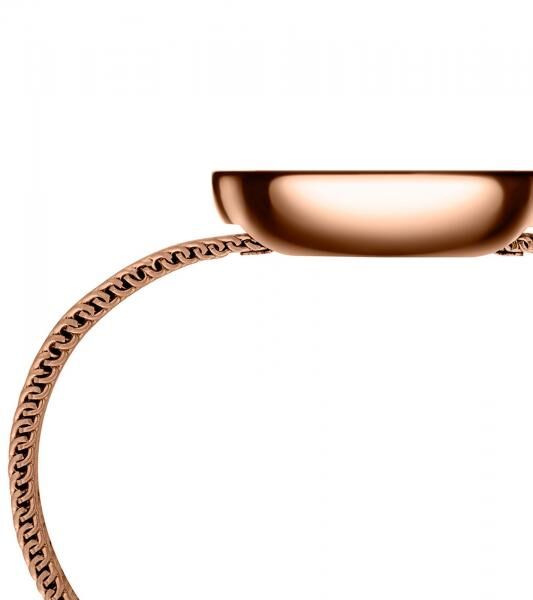 Pierre Cardin Damen Armband-Uhr modernes Ziffernblatt analoge Quarz-Uhr mit Edelstahl-Armband 3ATM 33mm CMA.0003 Rose-Gold/Rot