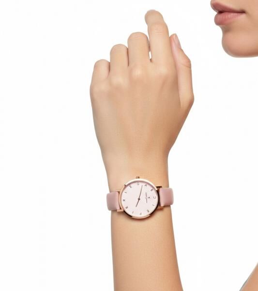 Pierre Cardin Damen Armband-Uhr schlichtes Ziffernblatt analoge Quarz-Uhr mit Leder-Armband 3ATM 36mm CBV.1124 Rosa