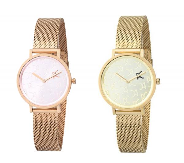 Pierre Cardin Damen Armband-Uhr mit Marken-K&uuml;rzel auf dem Ziffernblatt analoge Quarz-Uhr mit Edelstahl-Armband 3ATM 31mm Gold, Rose-Gold
