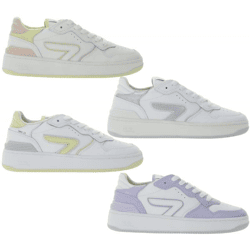 HUB Smash L31 Damen Sneaker mit Terry-Fütterung Echtleder-Schuhe Turn-Schuhe W5008L31-L10 Weiß