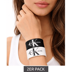 2er Pack Calvin Klein Slap-Armbänder mit 