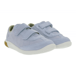 Bequeme KEEN Knx T-Toe DS Kinder & Damen Barfußschuhe mit Eco Anti-Odor-Technologie Echtleder-Schuhe Freizeit-Schuhe 1030823 Hell-Blau