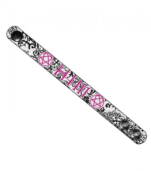 HIM Armband Rockband stylischer Fan-Artikel Arm-Schmuck WB108750HIM3 Wei&szlig;