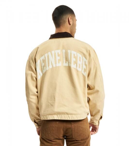 KEINE LIEBE Canvas Jeansjacke beige