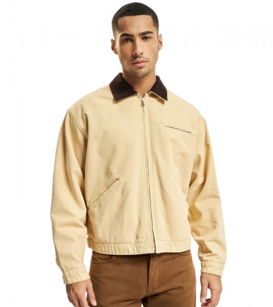 KEINE LIEBE Canvas Jeansjacke beige