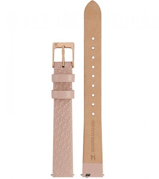Pierre Cardin Damen Armband-Uhr mit Marken-K&uuml;rzel-Print analoge Quarz-Uhr mit Leder-Armband 3ATM 31mm CBV.1504 Rosa
