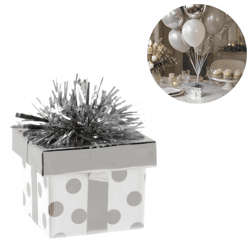 Balloon Weight Gift silver 8 cm