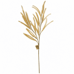 Artificial branch plumes ochre yellow 108 cm