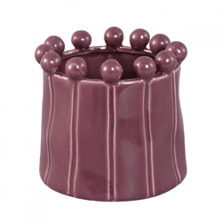PTMD Celine L Flower Pot, Purple, 16 cm