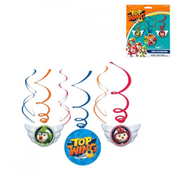 Amscan spiraal hanger Top Wing 60 cm set van 6