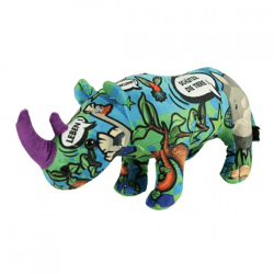 Wild Republic knuffel message DE neushoorn 40 cm