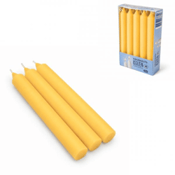 Dinner candles ochre yellow 2 x 16 cm set of 10
