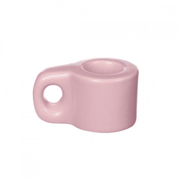 Candle holder Chubby pink 6.5 cm.
