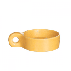 Kerzenhalter Chubby gelb 13,5 cm