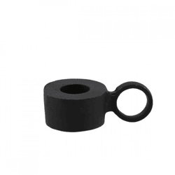 Candlestick Dobra metal black 9 cm