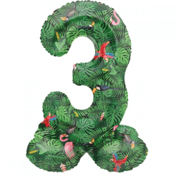 Folat Folienballon stehend 3 Jungle vibe 41 cm