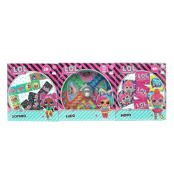 Toi Toys 51250A - L.O.L. Surprise - Memo/Ludo/ Domino, set of 3