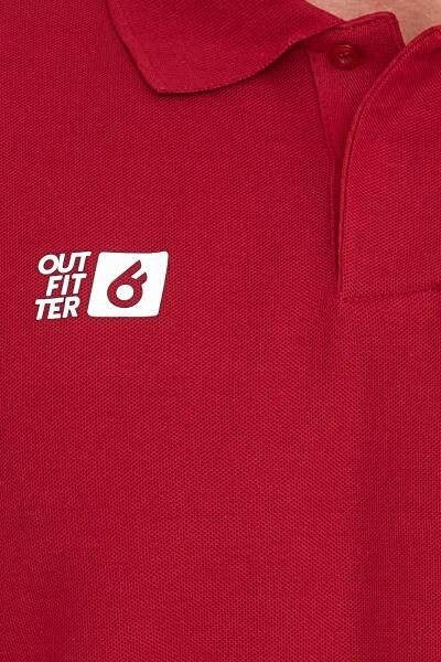 Outfitter OCEAN FABRICS Herren Polo-Hemd angenehmes Sommer-Shirt 1049-OTW-36 Rot