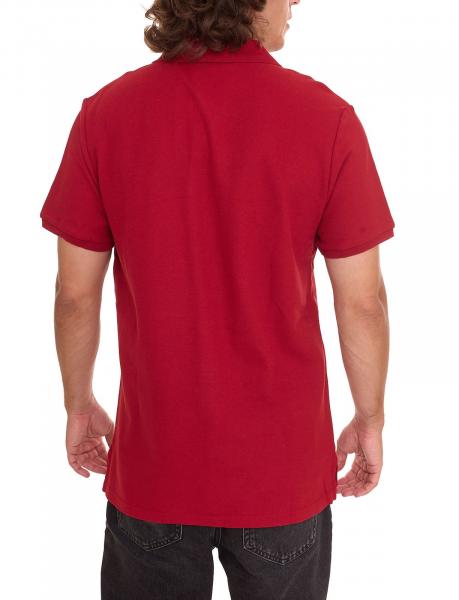 Outfitter OCEAN FABRICS Herren Polo-Hemd angenehmes Sommer-Shirt 1049-OTW-36 Rot