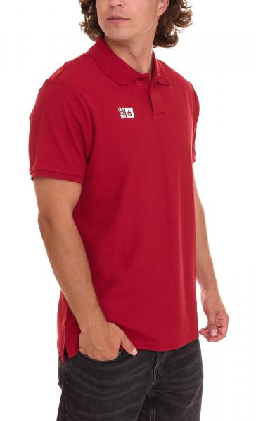 Outfitter OCEAN FABRICS Herren Polo-Hemd angenehmes Sommer-Shirt 1049-OTW-36 Rot