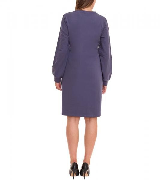 sheego Damen Shirt-Kleid mit individuell einstellbarer Raffung Party-Kleid Gro&szlig;e Gr&ouml;&szlig;en 47141556 Blau