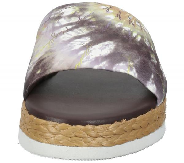 h&ouml;gl Damen Strand-Pantolette mit Batikprint Sommer-Schuhe 3-10 0738 2299 Braun/Bunt