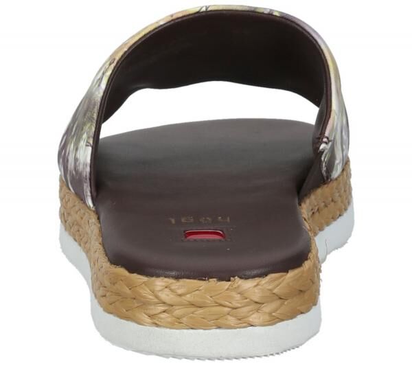 h&ouml;gl Damen Strand-Pantolette mit Batikprint Sommer-Schuhe 3-10 0738 2299 Braun/Bunt