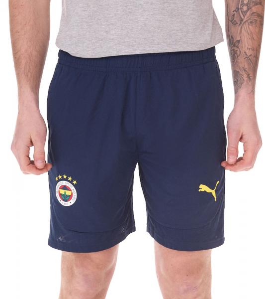 PUMA Fenerbahce Istanbul Trainingshose Herren Sport-Shorts Fu&szlig;ball Fan-Bermuda mit DryCell 778161 12 Blau