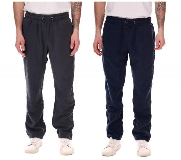 MAUI SPORTS Herren Fleece-Hose Freizeit-Jogger Homewear Oeko-Tex 100 zertifiziert 9087474 Blau oder Grau