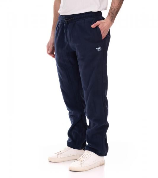 MAUI SPORTS Herren Fleece-Hose Freizeit-Jogger Homewear Oeko-Tex 100 zertifiziert 9087474 Blau