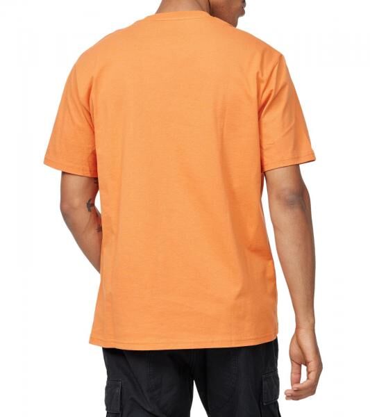 RE:COVERED X Disney Herren T-Shirt mit Trippy Mickey Mouse Print Baumwoll-Shirt Rundhals-Shirt MMDIS2680 Orange