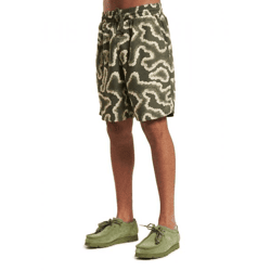 ONLY & SONS Noy Abstract Shorts in staubigem Olivgrün