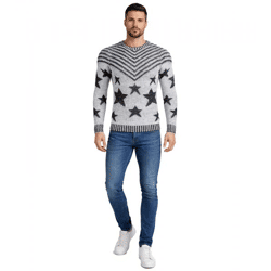 Stylish Men's Crew-Neck Sweater in 